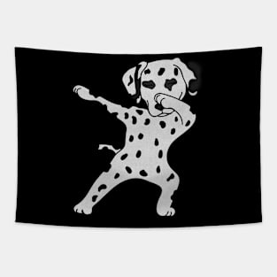 Cute Dabbing Dalmatian dog Dab Dance Gift dots Tapestry