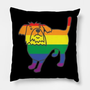 Puppy Dog Pride Pillow