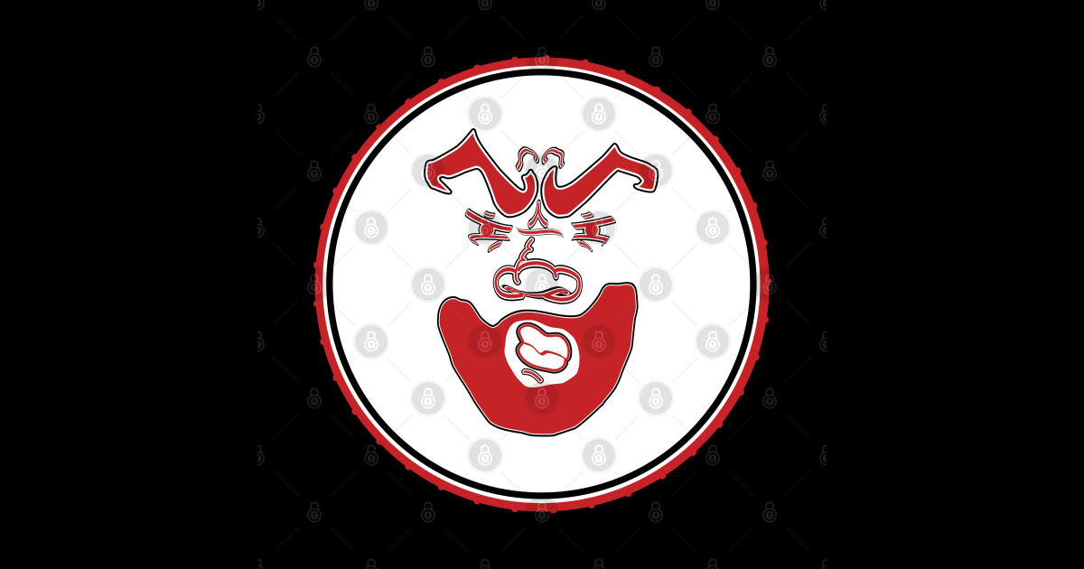 Red face logo Steph Logo Sticker TeePublic