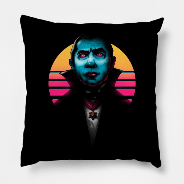 Retro Vampire Pillow by Getsousa