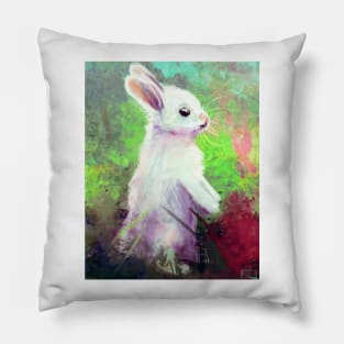 White Rabbit Pillow