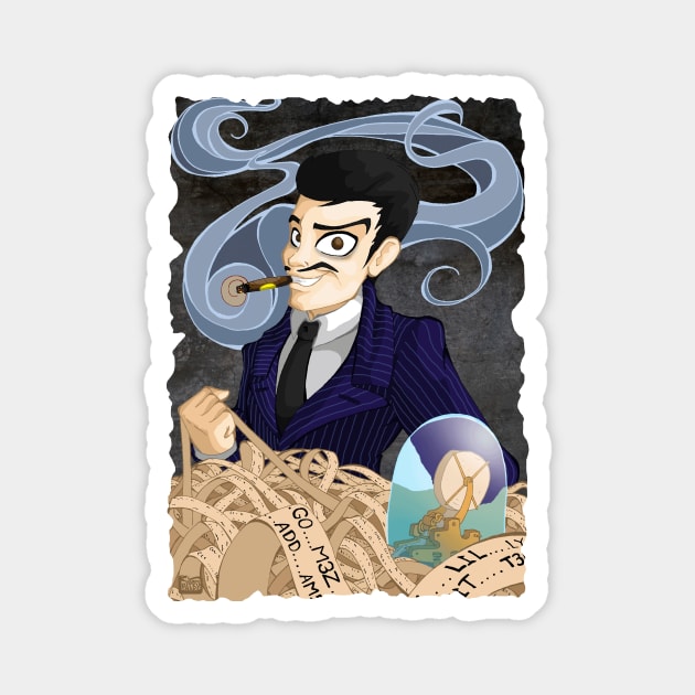 Classic Gomez Addams Magnet by Happy Bitey Snake