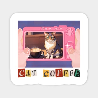 Cat Coffee Lover Magnet