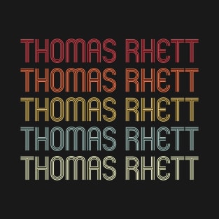 Retro Thomas Wordmark Repeat - Vintage Style T-Shirt