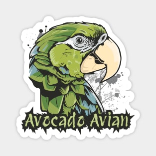 Avocado Avian Green Quaker Street Art Magnet