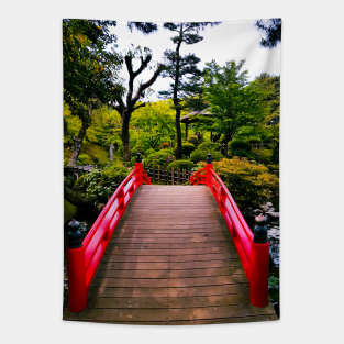 Photography - Japanese red bridge Tapestry