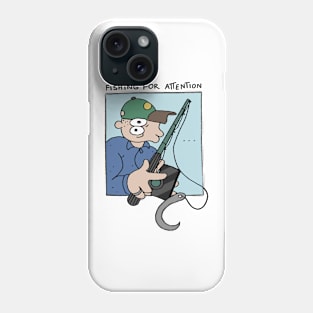 FISHING FOR ATTENTION - Colored Phone Case