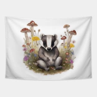 Baby Badger Tapestry