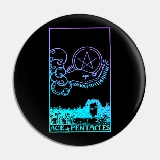 Ace of Pentacles Tarot Card Pin