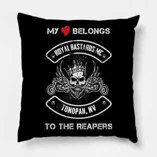 Royal Bastards MC Tonopah, NV My Heart Reapers Pillow