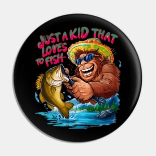 Bigfoots Just A kid that loves to fish Pin
