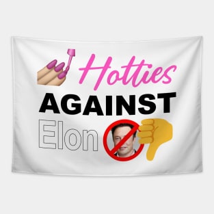 Hotties Against Elon Musk - Anti Billionaires Tapestry