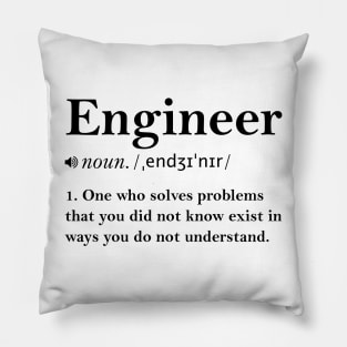 Funny Engineer Definition Pillow