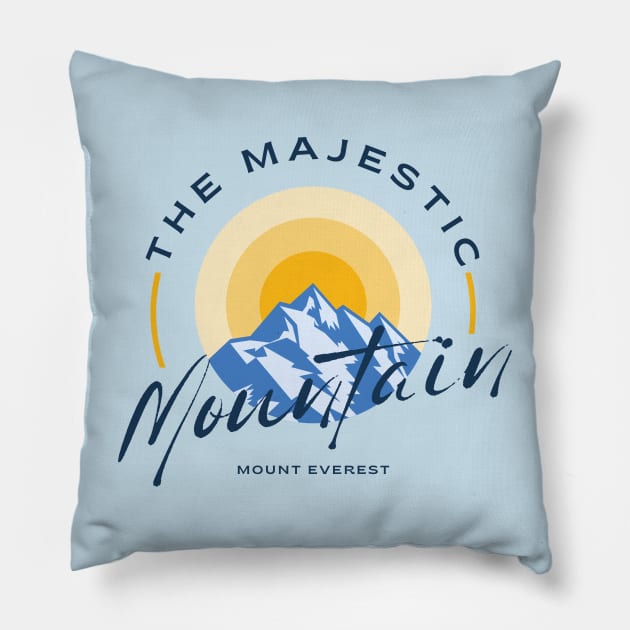 Mount Everest Majestic Pillow by Tip Top Tee's