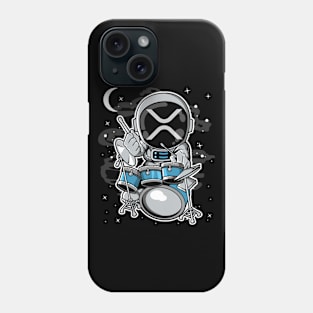 Astronaut Drummer Ripple XRP Coin To The Moon Crypto Token Cryptocurrency Blockchain Wallet Birthday Gift For Men Women Kids Phone Case