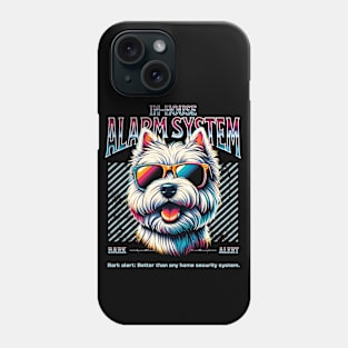 Bark Alert West Highland White Terrier Phone Case