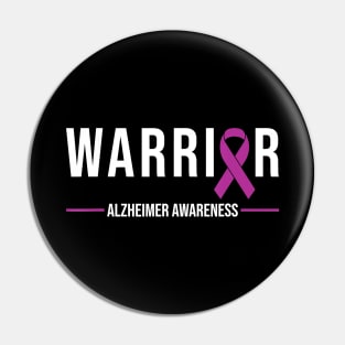 Warrior Recovery Purple Ribbon ALZHEIMER AWARENESS Gift Pin