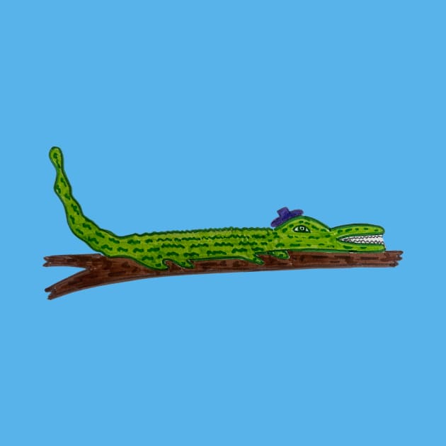 Alligator in a Tiny Hat by Meghan O'Malley Has A Merch Shop