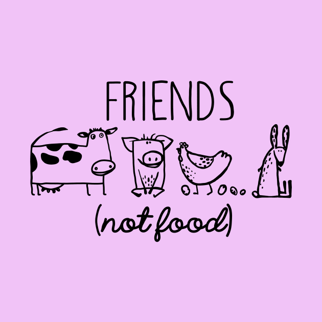 Vegetarian Rescue Friends Not Food by tongkosongs