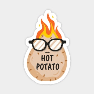 Cool Hot Potato Funny Magnet