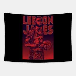 Lebron James Pop Art Tapestry