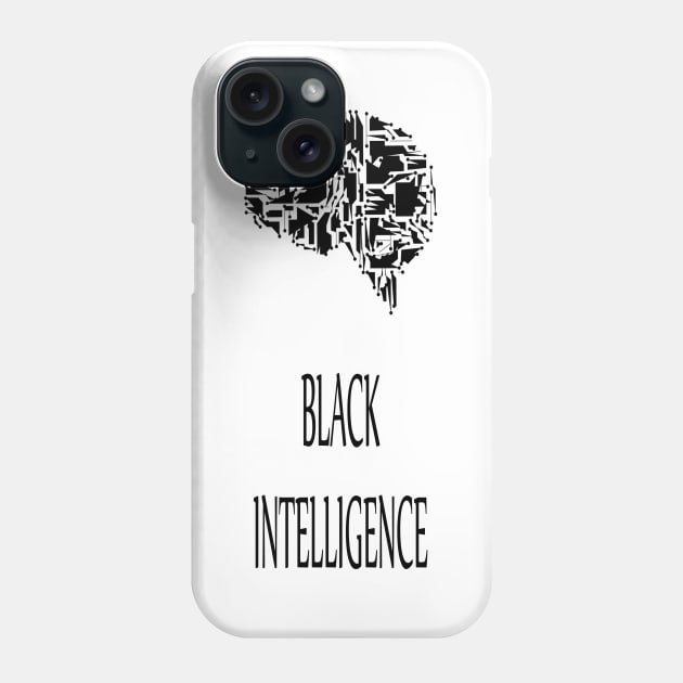 black intelligence Phone Case by saberox