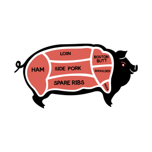 Meat Cuts Hog T-Shirt
