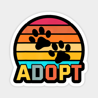 Rainbow Adopt A Dog Magnet