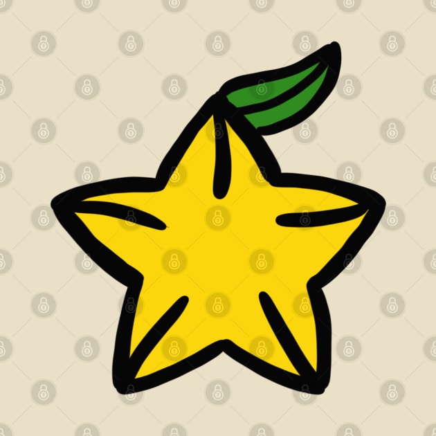 Drawing of Star Fruit by Chippy Wares