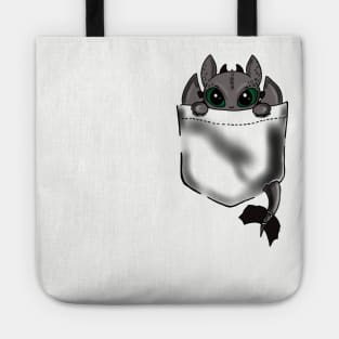 Cute Toothless Pocket Tote