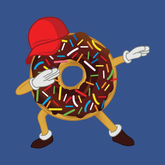 Funny Dabbing Boy Chocolate Sprinkle Donut by olmacdonald1