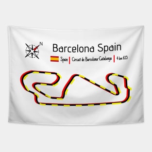 Circuit Barcelona - Spain Tapestry