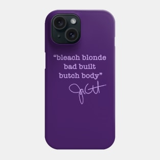 bleach blonde bad built butch body - jasmine crockett (lavender) Phone Case