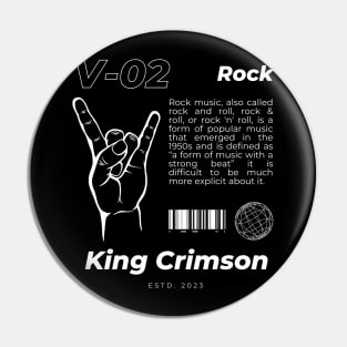 V02 Style King Crimson Vintage Pin