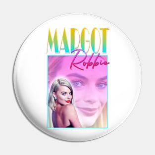 Margot Robbie Retro Design Pin