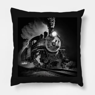 Life in Black and White Train Pillow