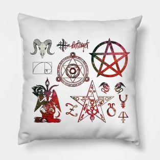 Occult Symbols Collection Pillow