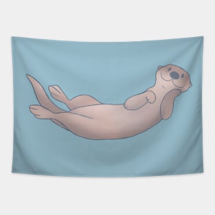 Chillin Lazy Otter Tapestry