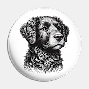 Dog black Pin