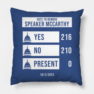 McCarthy Voted Out Political Design Pillow