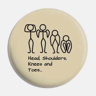 Stickman / Head, shoulders, knees and toes... Pin