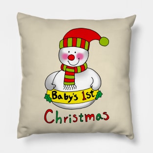 baby's 1st Christmas Pillow