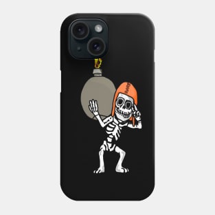 Skeleton Bomber Phone Case