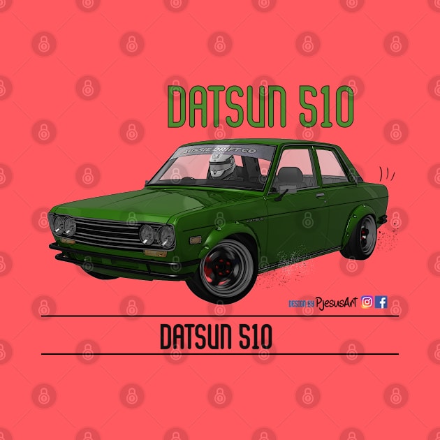 Datsun 510 Green by PjesusArt