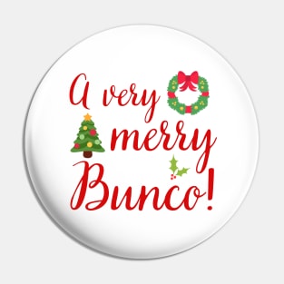 Bunco Christmas Gift A Very Merry Bunco Pin