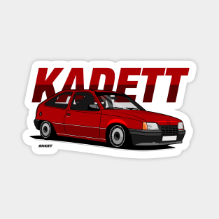 Red classic Kadett E Magnet