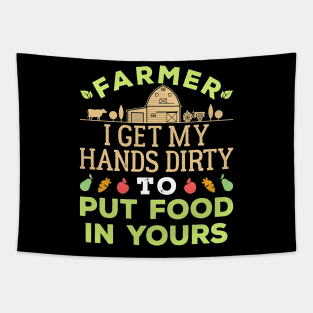 Farmer I Get My Hands Dirty Tapestry