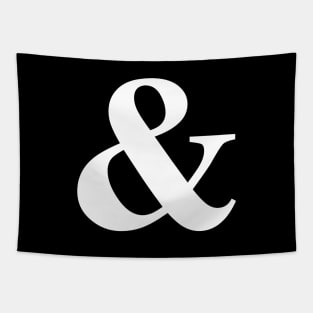 Plural Pride Ampersand! - white font Tapestry