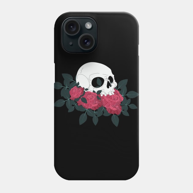 Skull Rose Phone Case by novaya