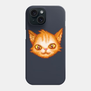 HappyCat Smiling Pixel Art Phone Case